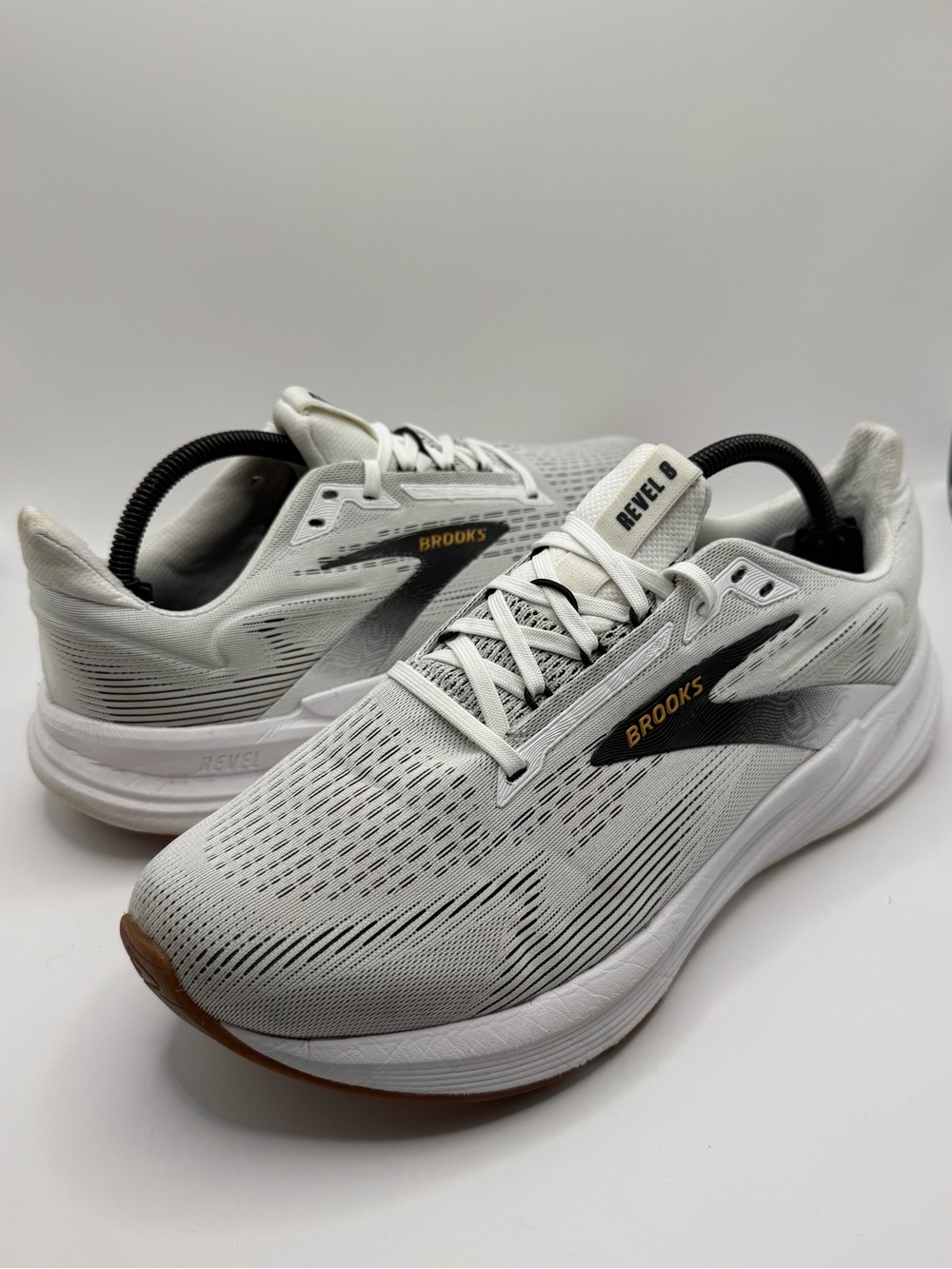 Brooks Mens Revel 8 Gray Athletic Running Shoes Sneakers Size 10 Medium(D)